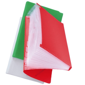 Cặp nhựa 12 ngăn thun