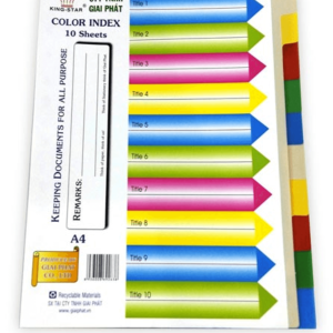 Phân trang nhựa 10 màu