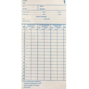 Thẻ chấm công rãnh