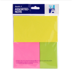 Giấy ghi chú Double A 3 màu
